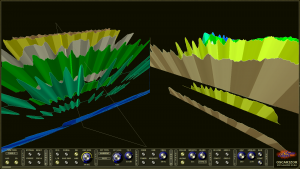 Oscarizor 2D 3D multi channel spectrum analyzer audio plug-in VST VST3 AU AAX Free stereo oscilloscope and spectrum