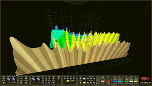 Oscarizor 2D 3D multi channel spectrum analyzer audio plug-in VST VST3 AU AAX Free 3D spectrum