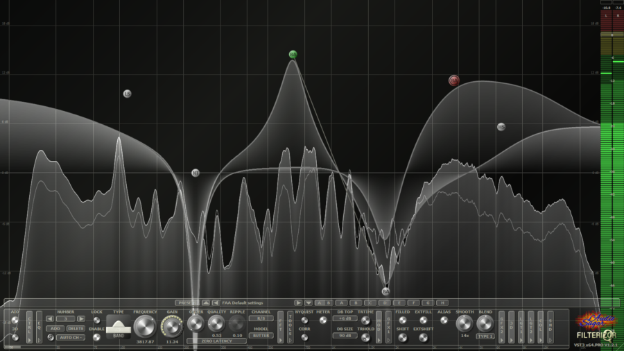 equalizer filter effect Sugar Audio
